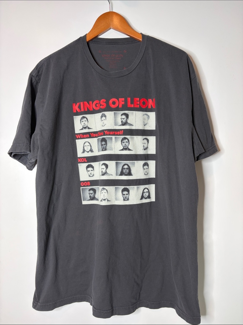 Kings of Leon When You’re Yourself black and red band tee size xxl